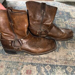 Brown Leather Ankle Boots